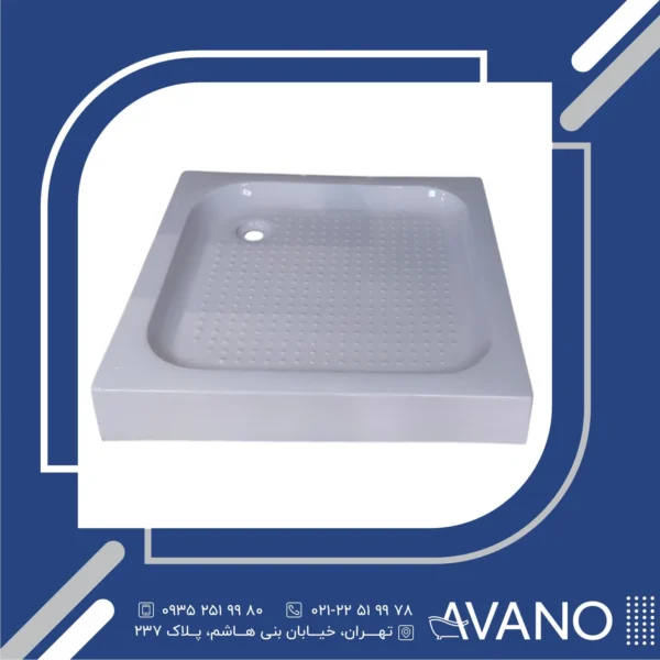 زیر‌دوشی لاریس سفید 80*80