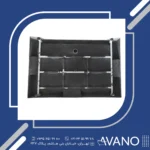 زیر‌دوشی لاریس مشکی 120*80