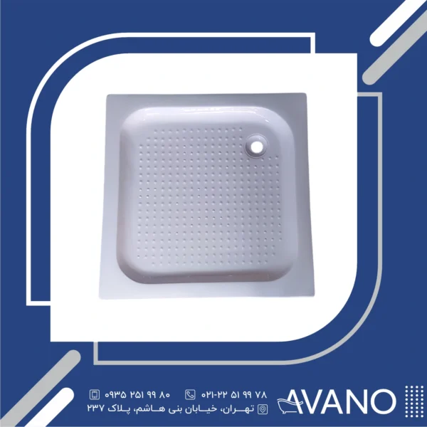 زیر‌دوشی لاریس سفید 80*80