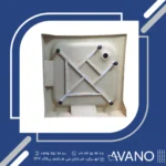 زیر‌دوشی لاریس سفید 80*80